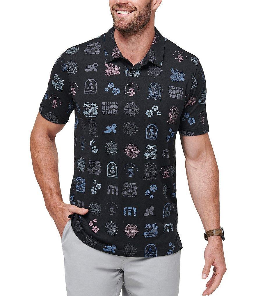 TravisMathew Tourist Season Modern Fit Short Sleeve Polo Shirt Product Image