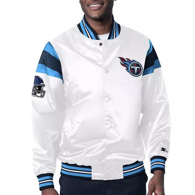 Mens Starter Tennessee Titans Satin Full-Snap Varsity Jacket Product Image