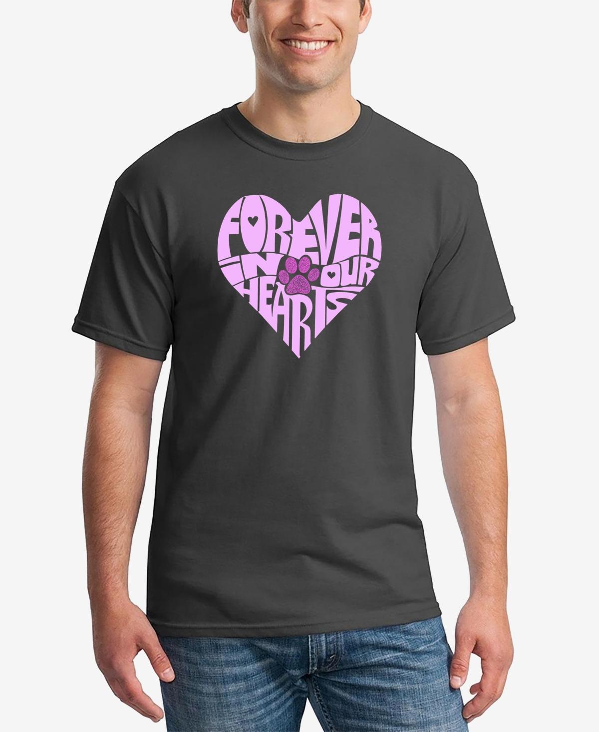 La Pop Art Forever In Our Hearts - Mens Word Art T-Shirt Product Image