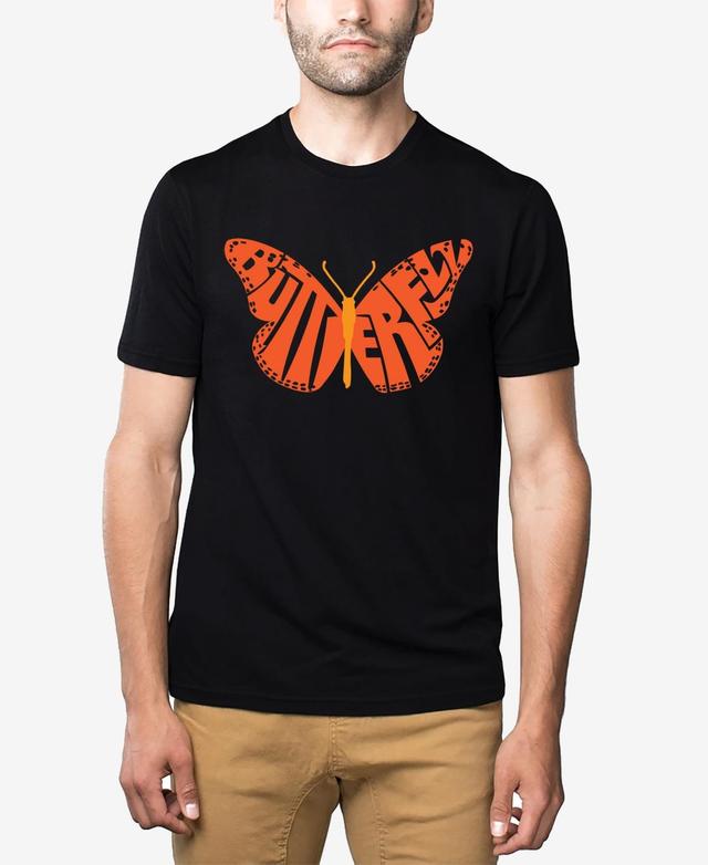 La Pop Art Butterfly - Mens Premium Blend Word Art T-Shirt Product Image