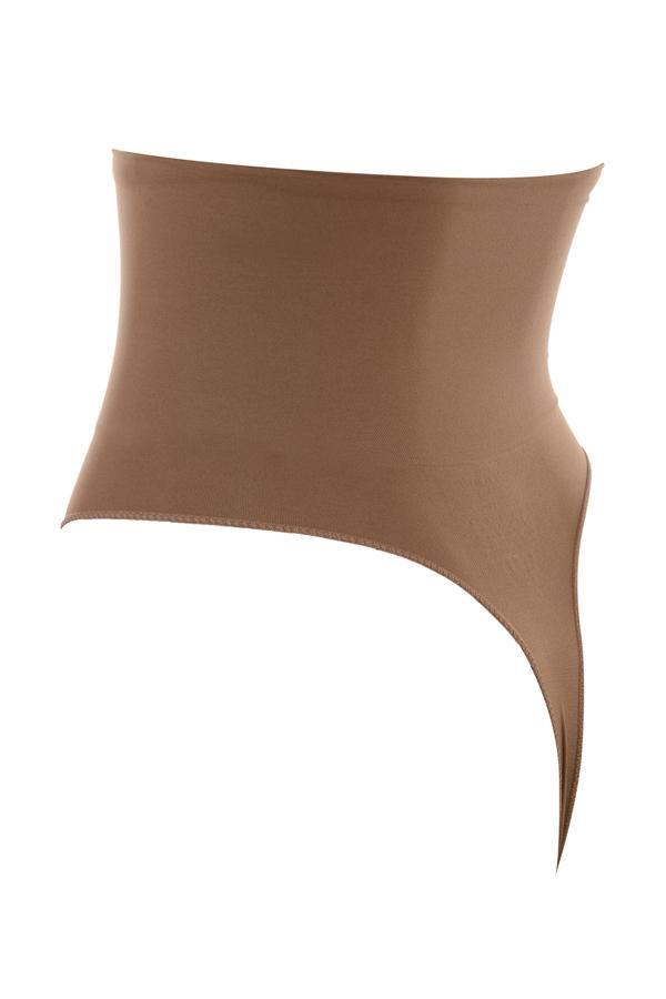 Sculpting High Waist Thong Mocha Product Image