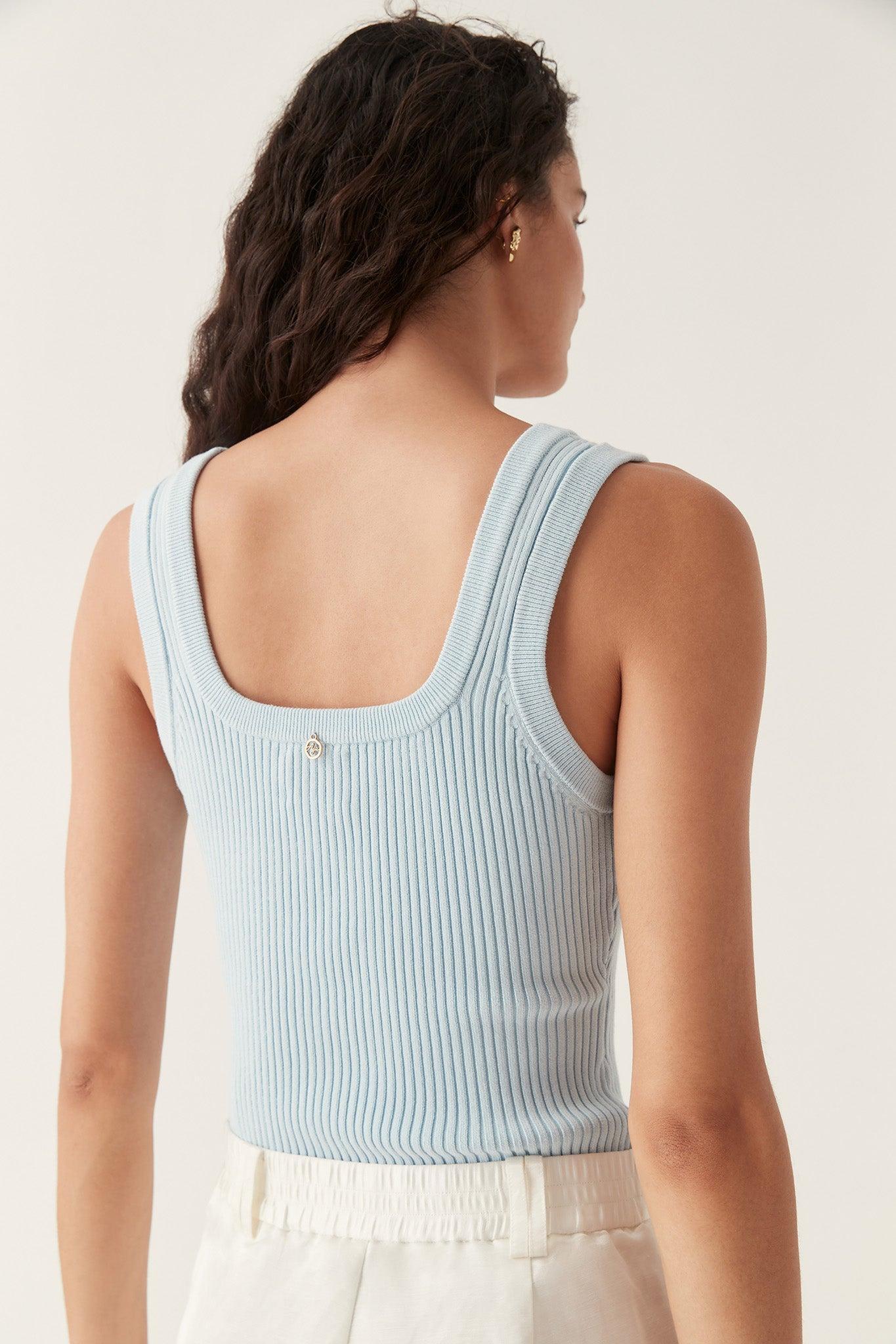 Bronte Scoop Neck Rib Tank Product Image