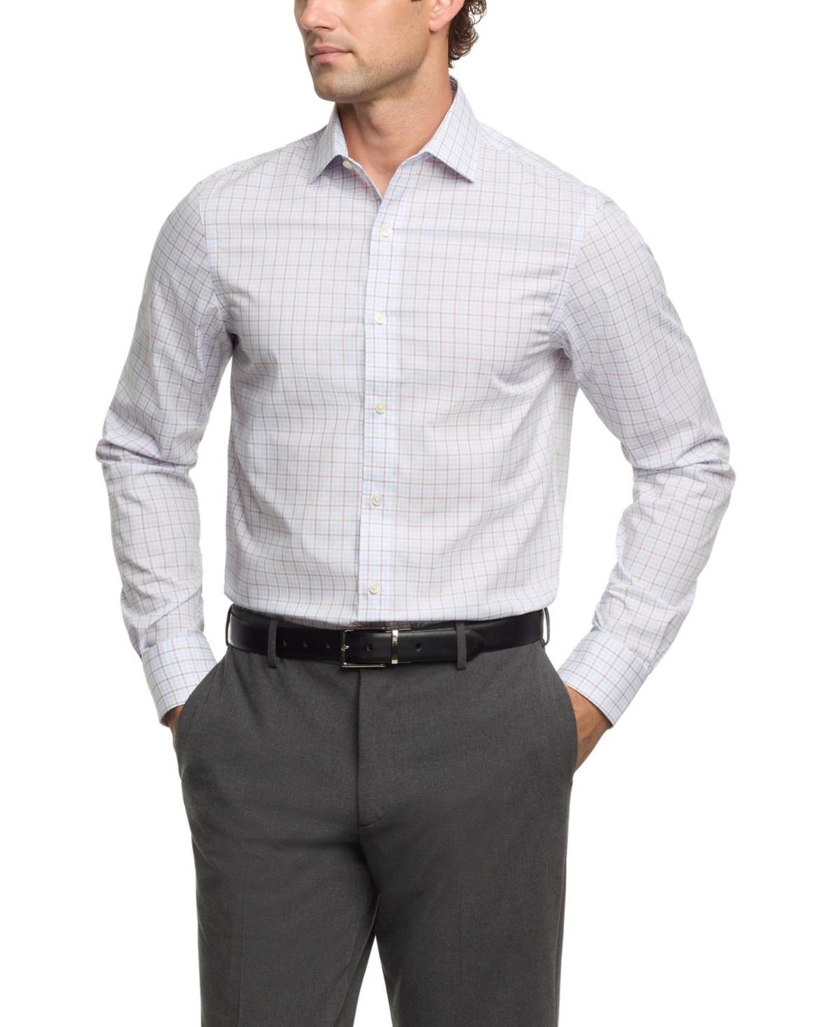 Tommy Hilfiger Mens Th Flex Regular Fit Wrinkle resistant Stretch Twill Dress Shirt Product Image