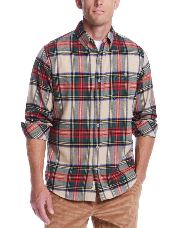 Weatherproof Vintage Mens Plaid Flannel Shirt Product Image