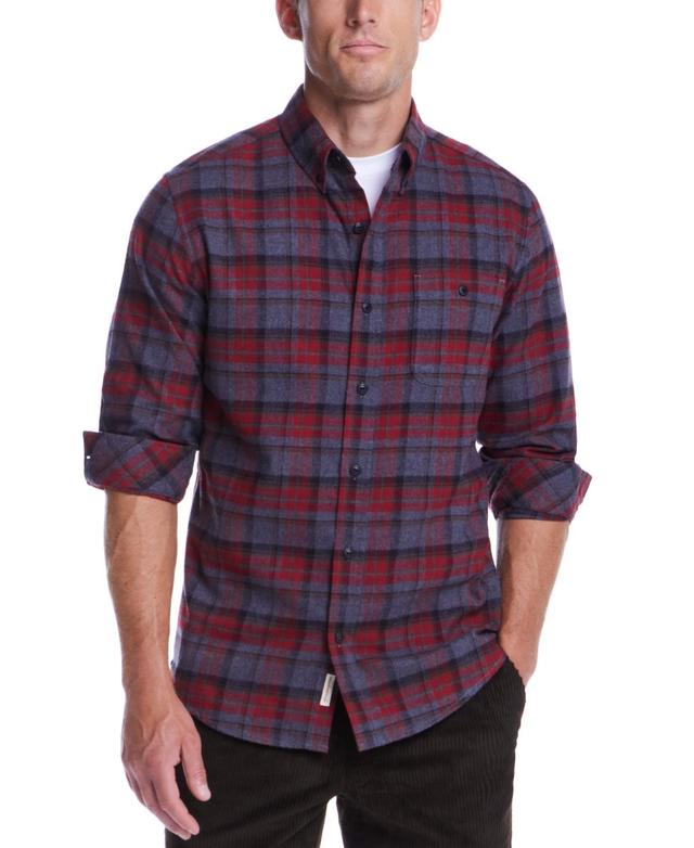 Weatherproof Vintage Mens Plaid Flannel Shirt Product Image