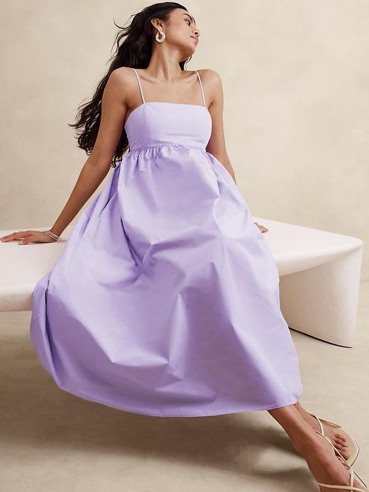 Ariella Taffeta Midi Dress Product Image