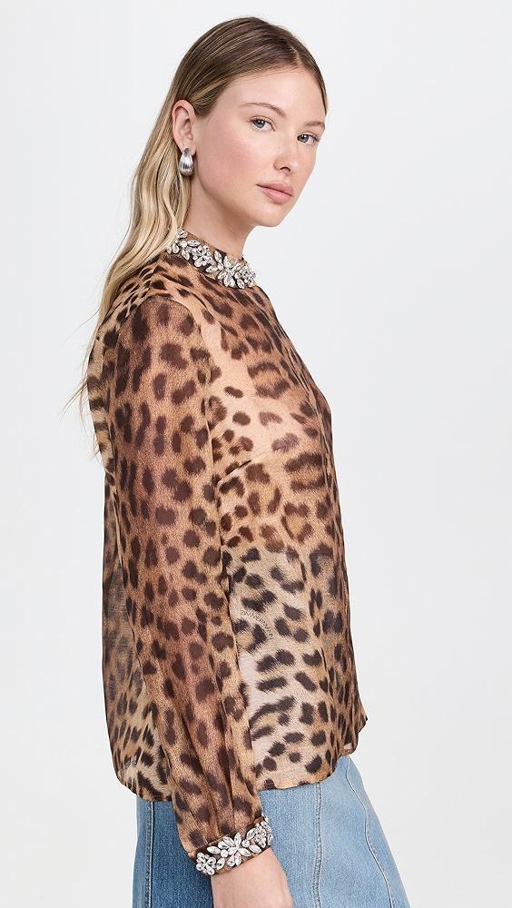 Zimmermann Crush Embellished Body Shirt | Shopbop Product Image