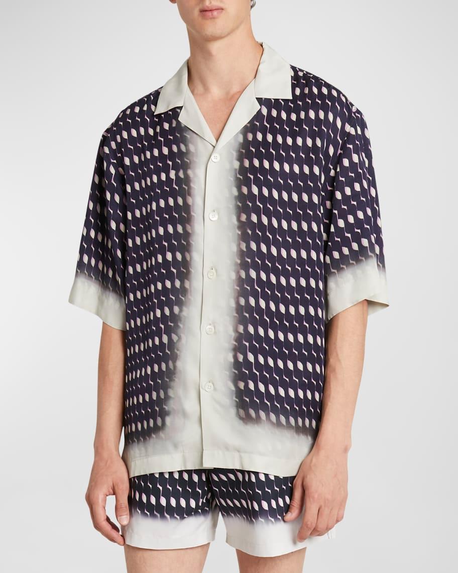 Mens Cassi Patterned Camp Shirt Product Image