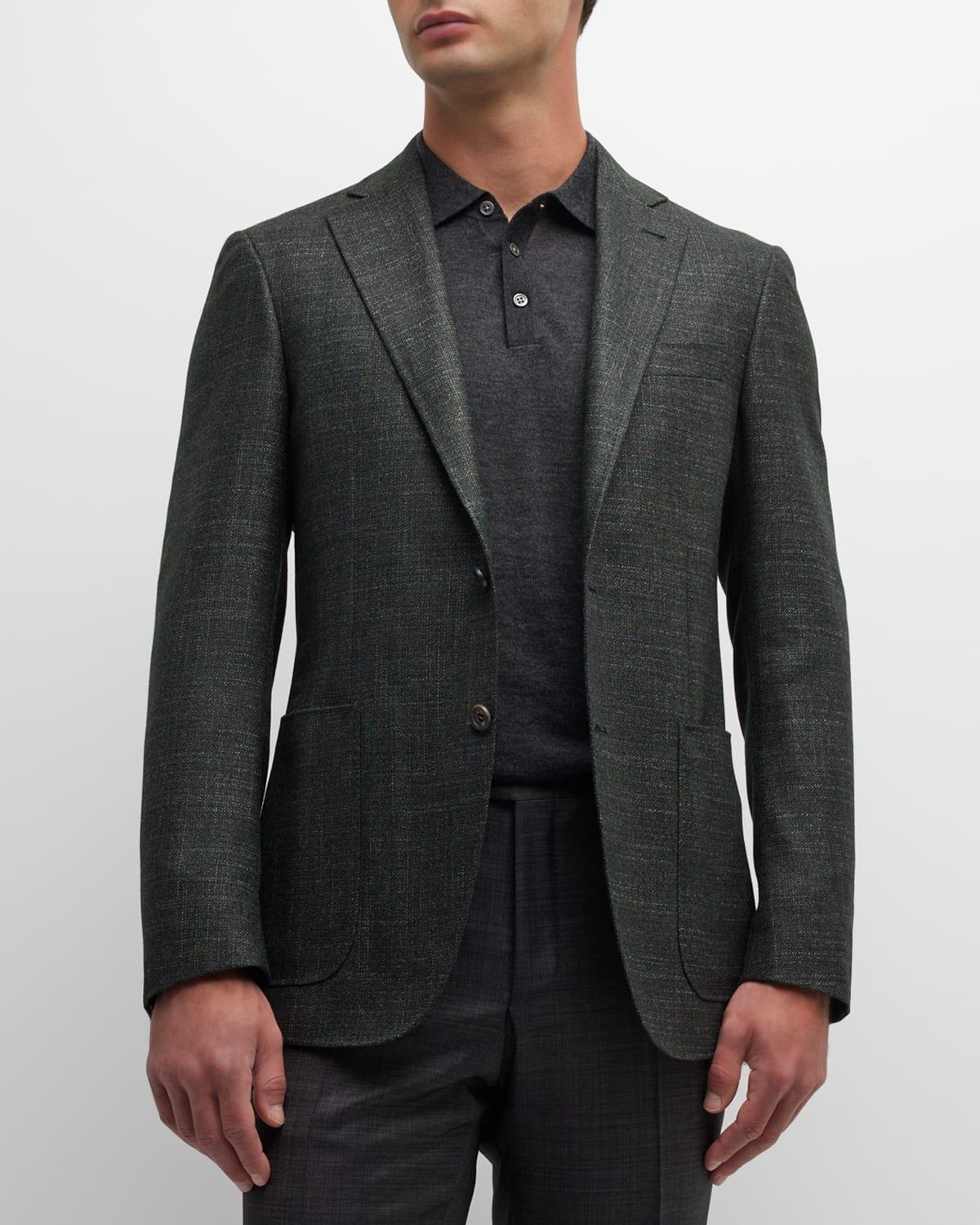 Mens Wool-Blend Textured Blazer Product Image