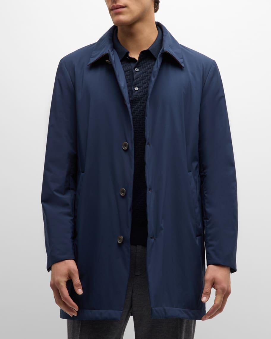 Mens Tech Overcoat with Detachable Bib Product Image