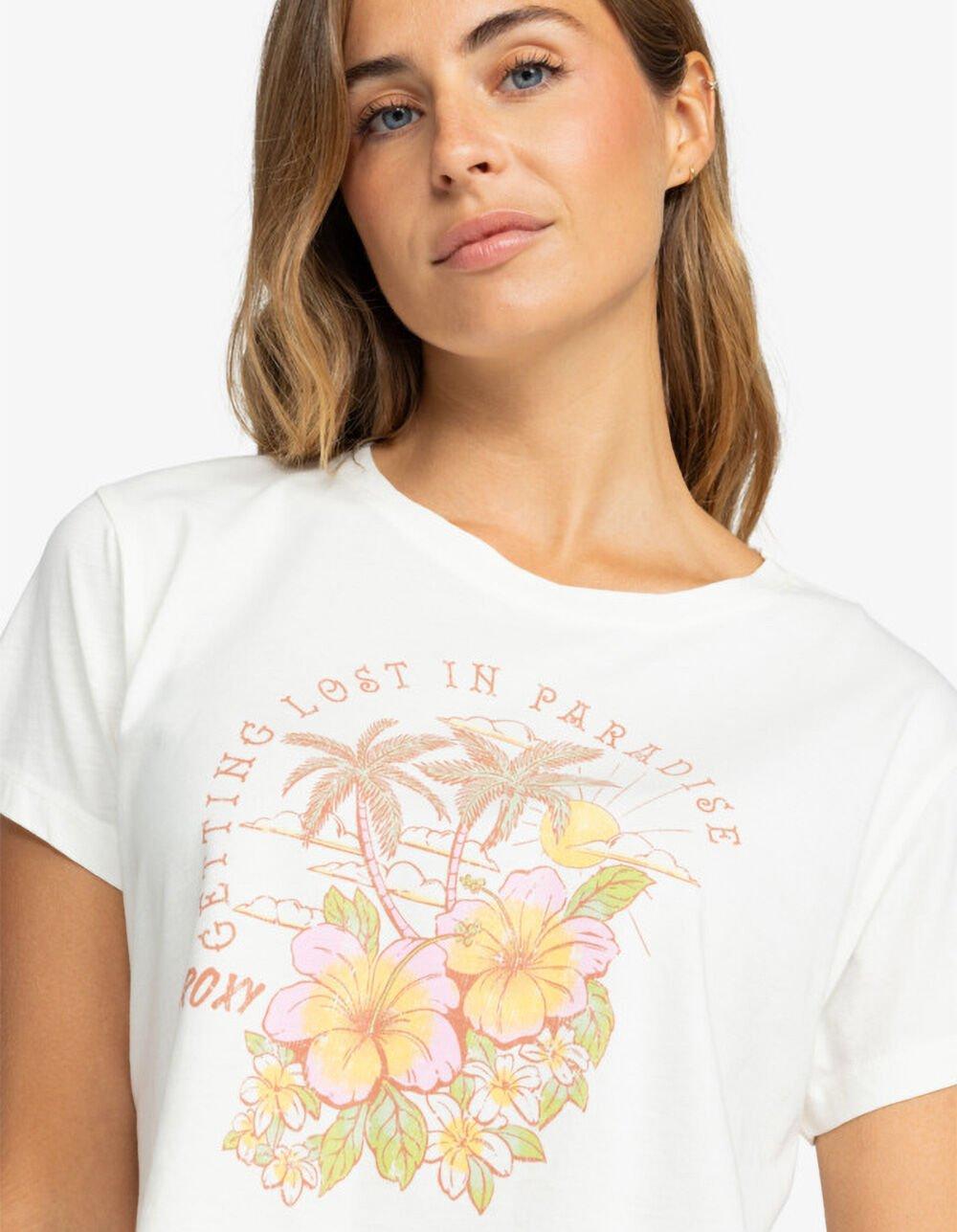 ROXY Hibiscus Paradise Womens Crop Tee Product Image