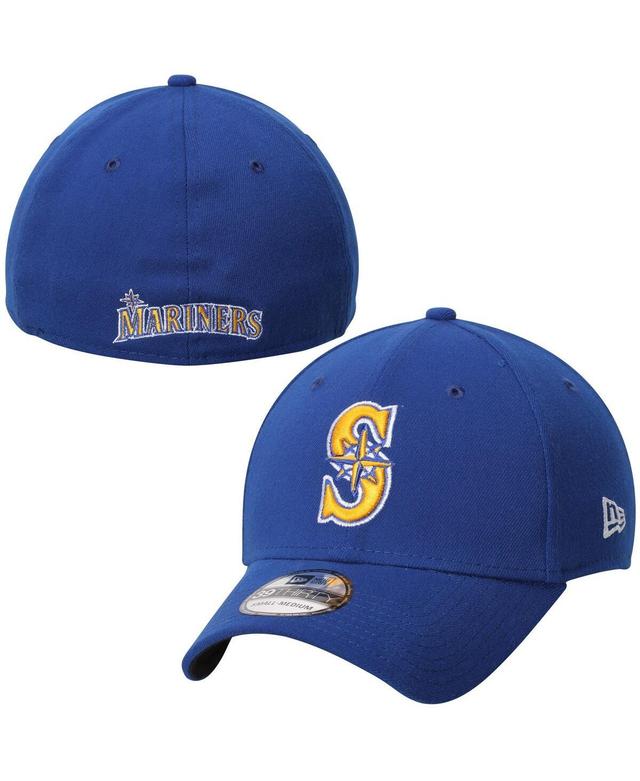 New Era Mens Royal Seattle Mariners Team Classic Alternate 2 39THIRTY Flex Hat Product Image