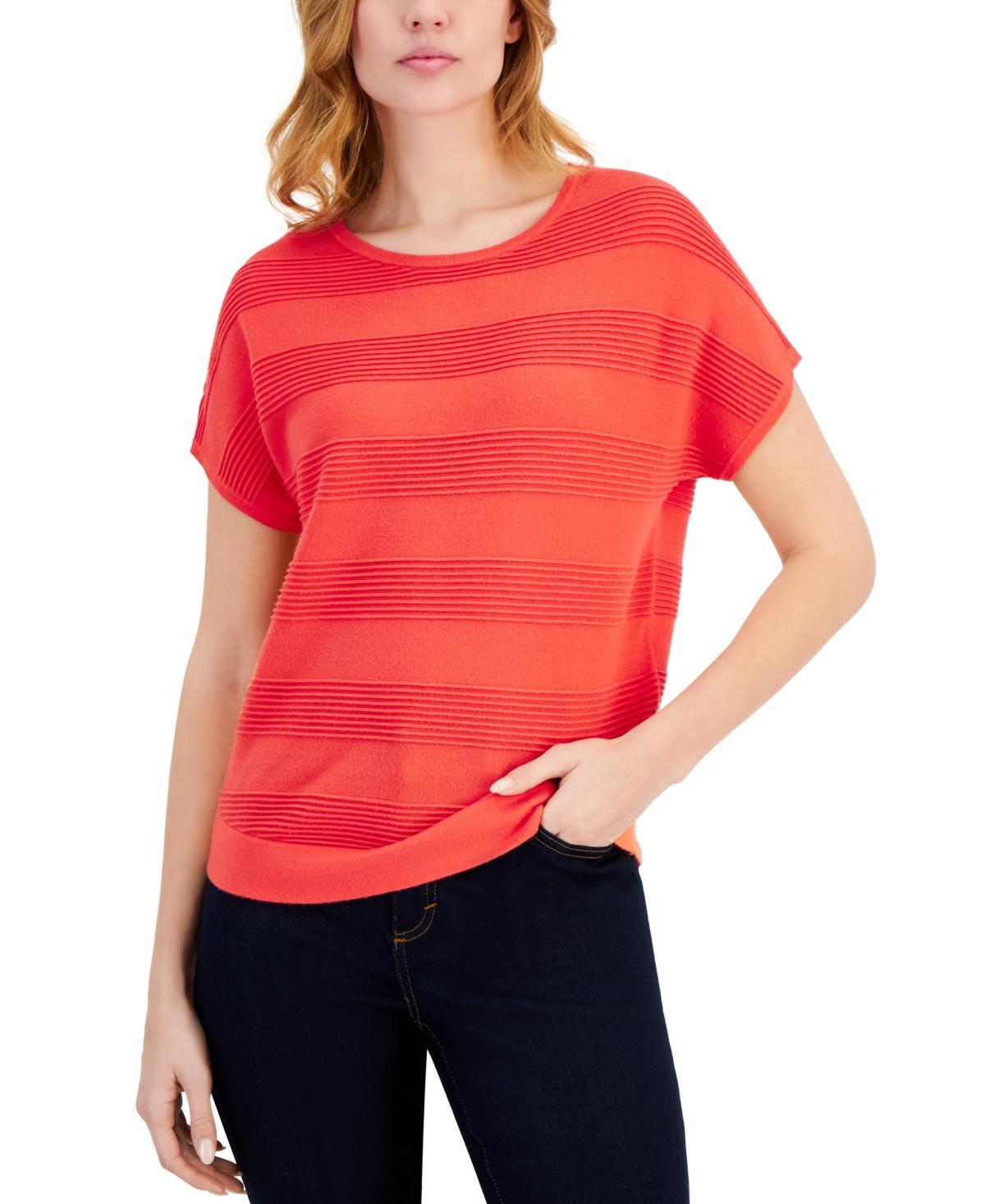 T Tahari Striped Extended Sleeve Top Product Image