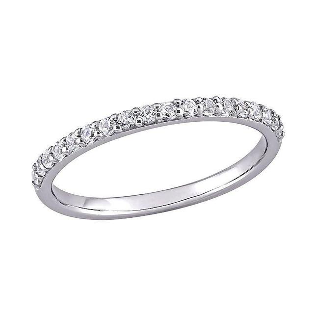 Stella Grace 10k White Gold Lab-Created White Sapphire Anniversary Ring, Womens Product Image