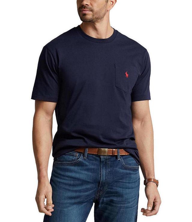 Polo Ralph Lauren Big & Tall Classic Fit Jersey Pocket Crewneck T-Shirt Product Image