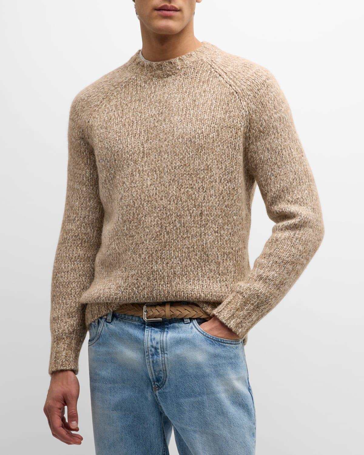 Men's Marled Knit Crewneck Sweater Product Image