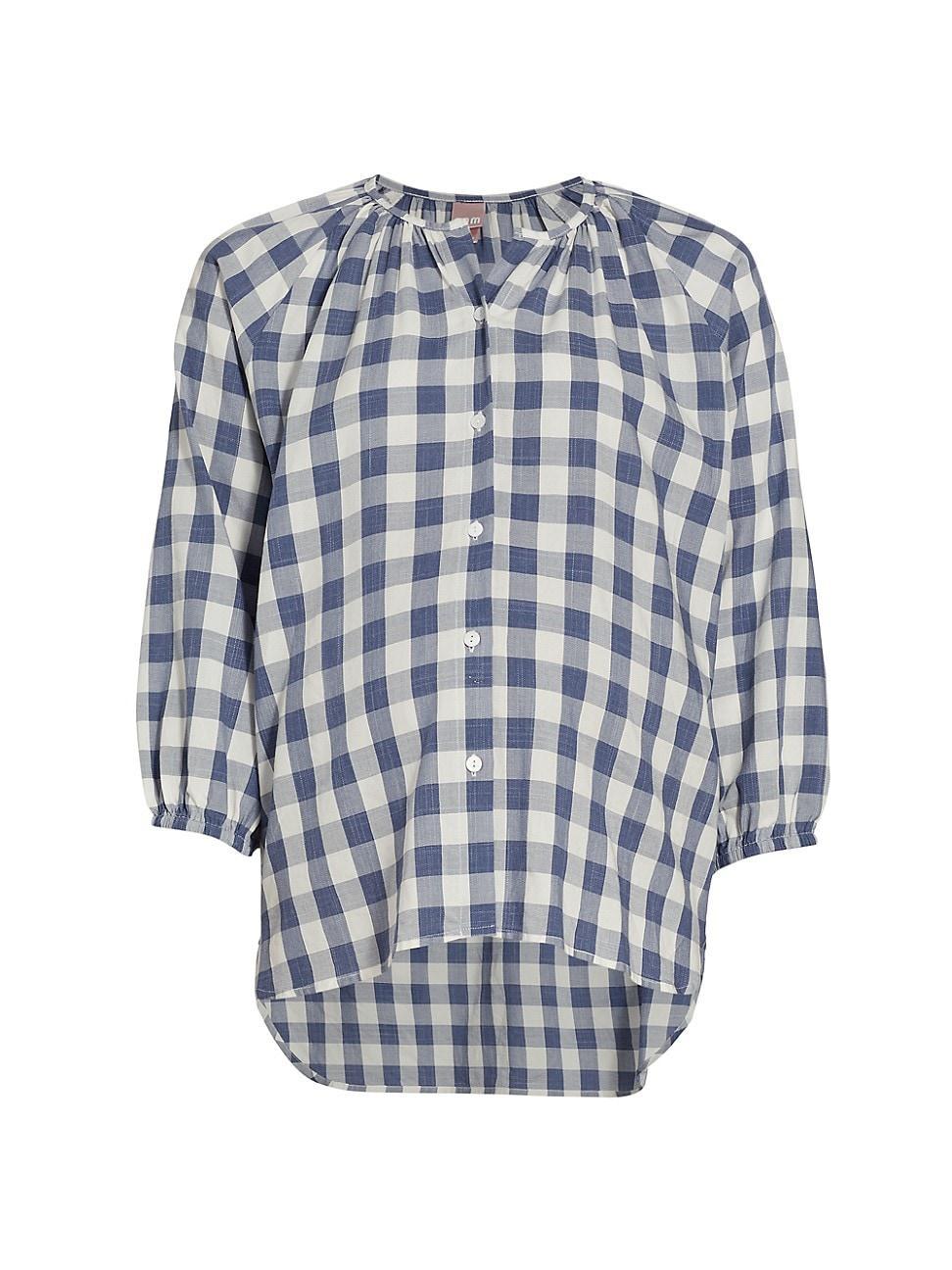 Womens Provence Plaid Top Product Image