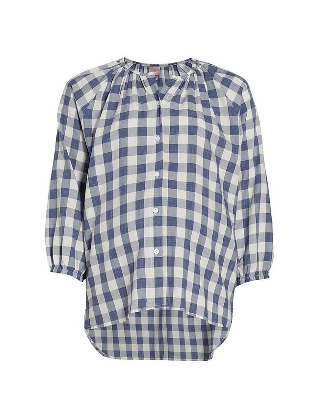 Womens Provence Plaid Top Product Image