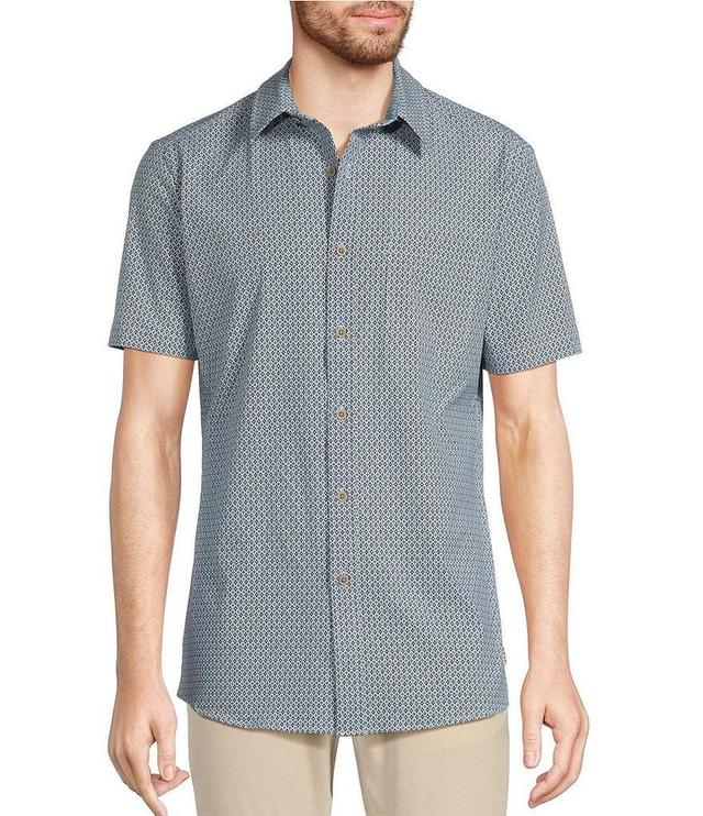 Rowm Rec & Relax Short Sleeve Performance Geometric Print Shirt Product Image