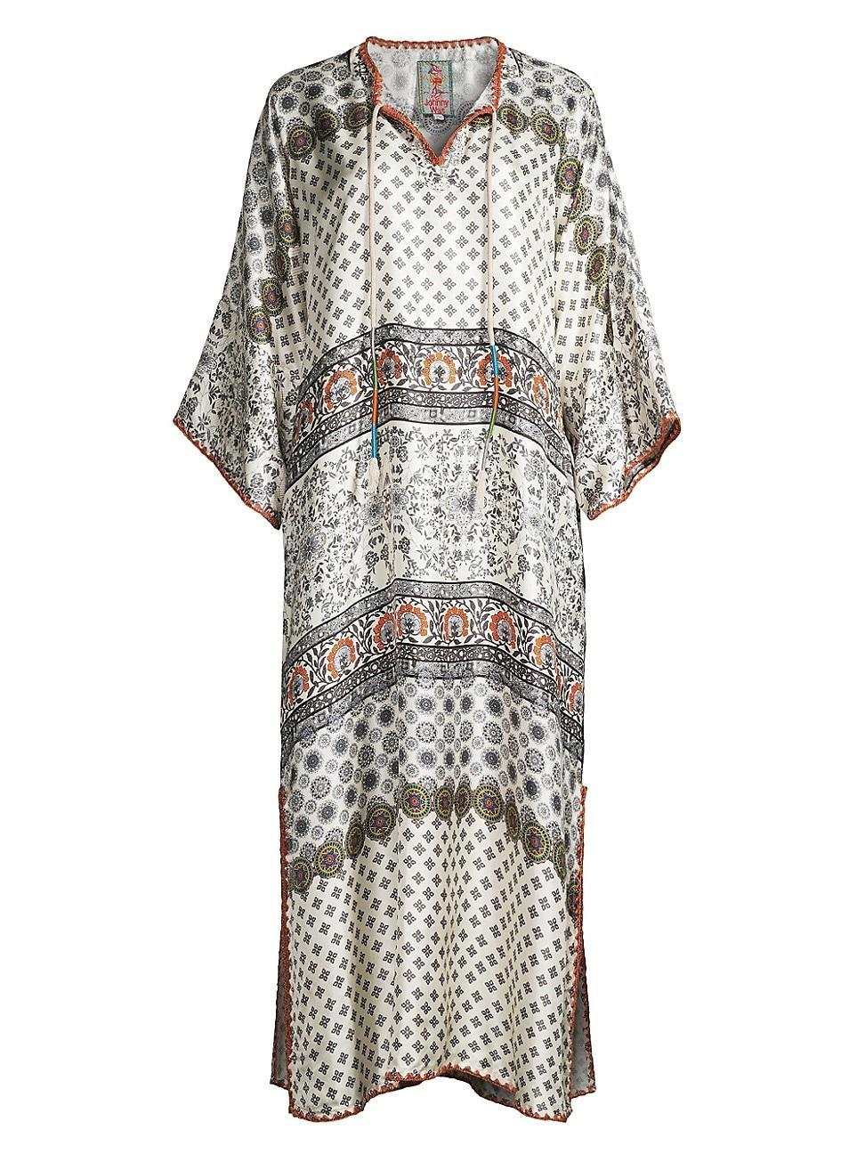 Womens Corey Silk Shift Maxi Dress Product Image