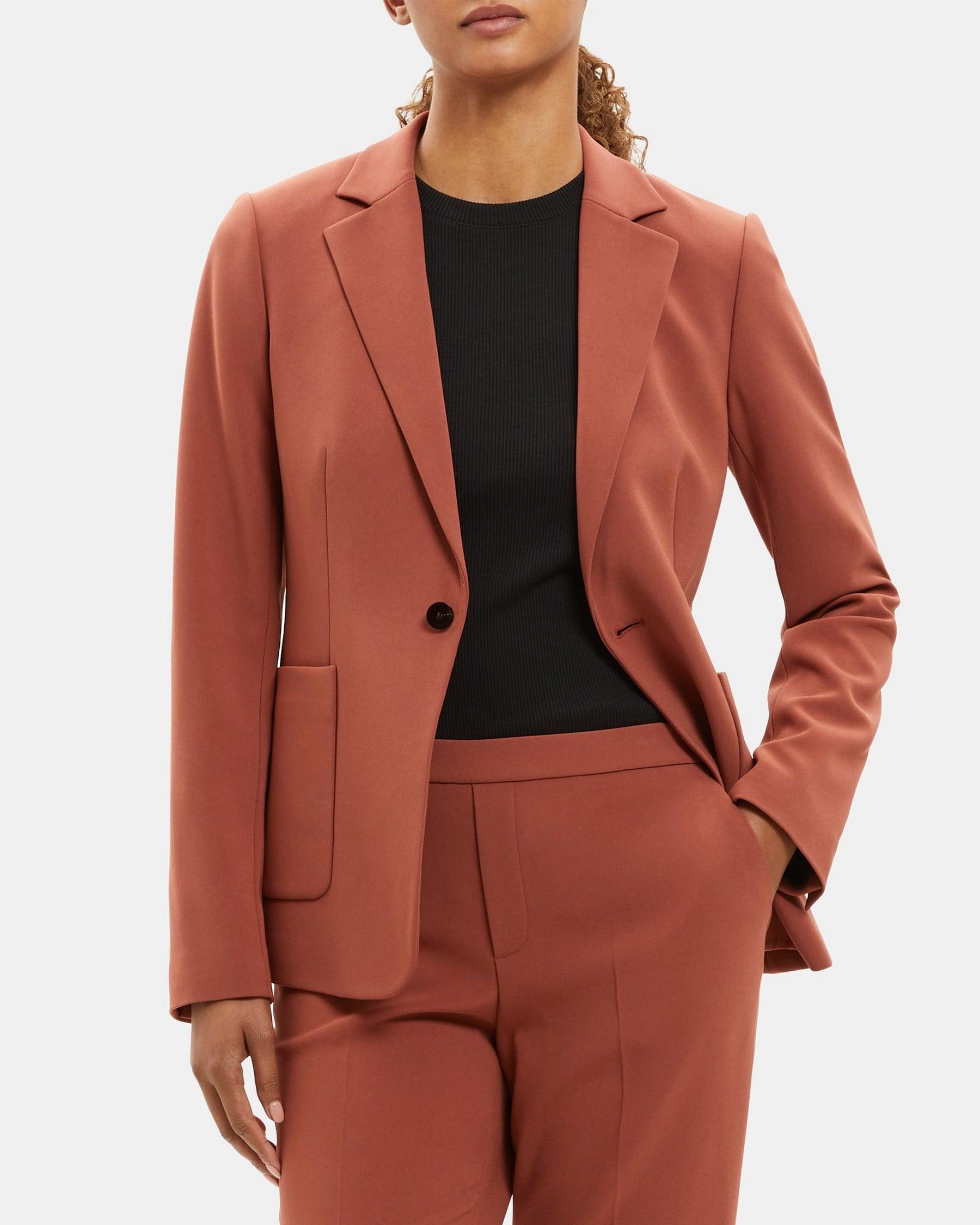 Fitted Blazer in Crepe Product Image