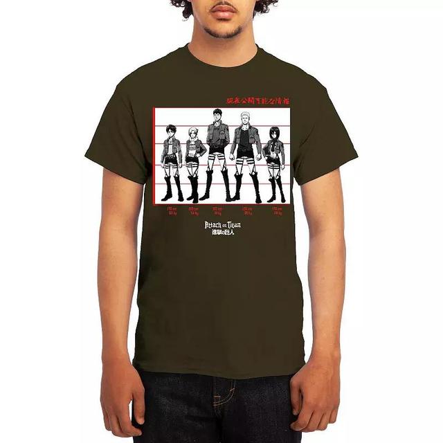 Mens Attack on Titan Tee, Boys Ath Grey Product Image