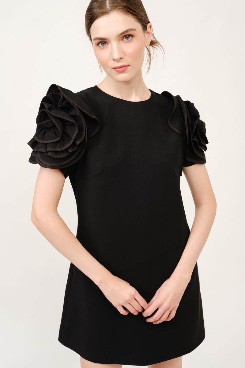 SS Ruffle Shoulder Dress Product Image