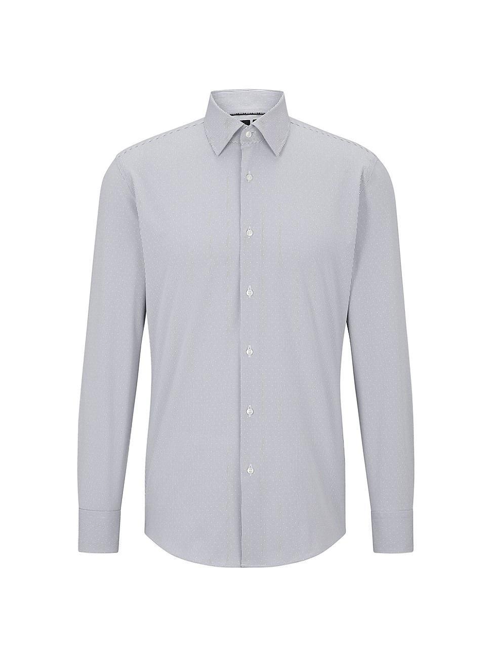 BOSS Roan Kent Stretch Recycled Polyamide Button-Up Shirt Product Image