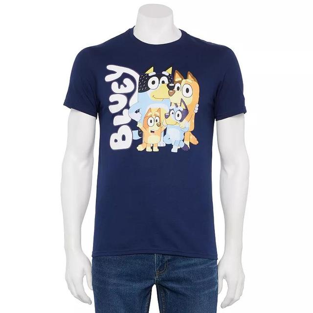 Mens Bluey & Friends Family Portrait Short Sleeve Graphic Tee Product Image