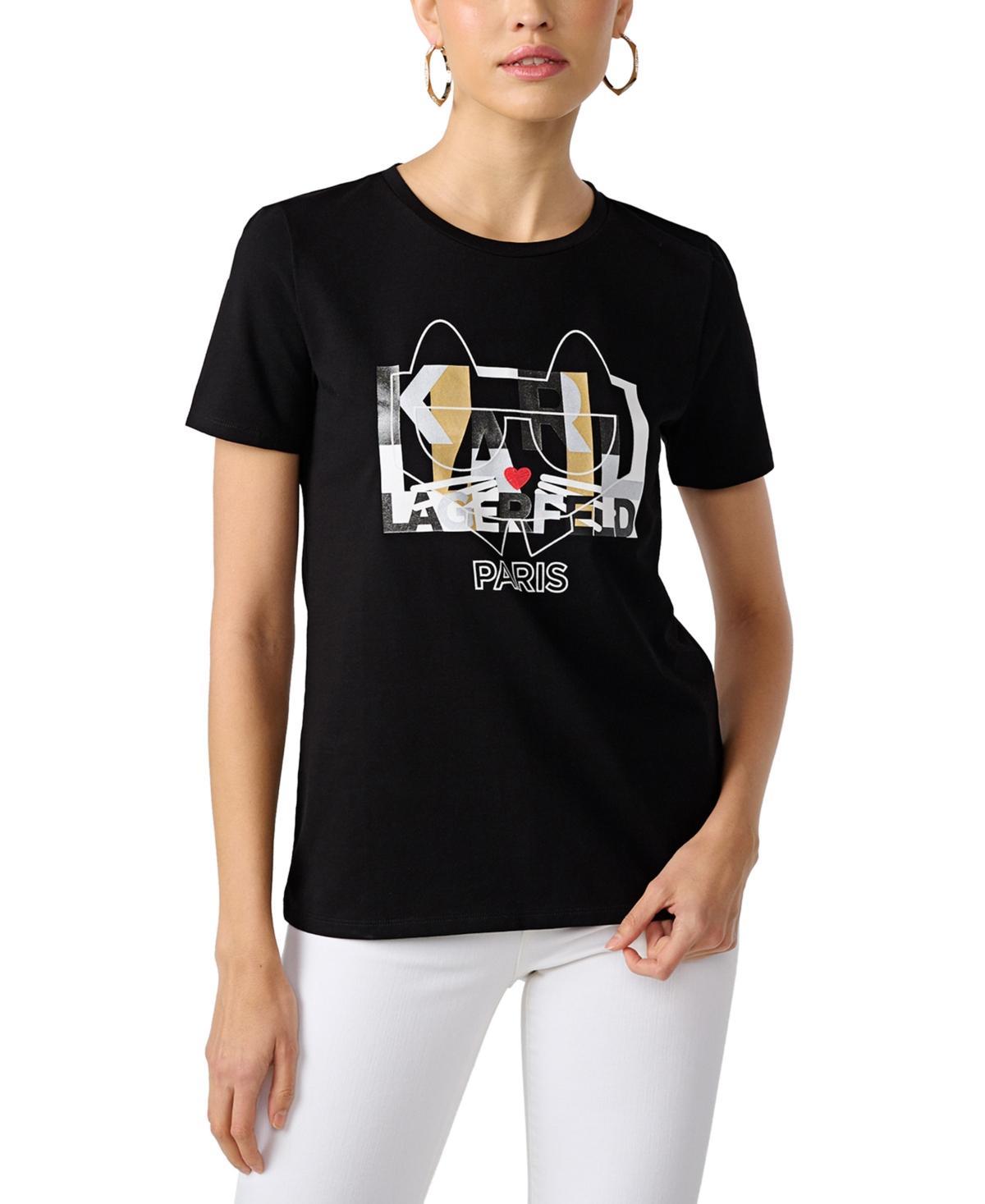 Karl Lagerfeld Paris Womens Choupette Karl Tee Product Image