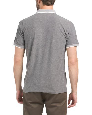 Super Soft Ribbed Collar Polo T-shirt for Men Product Image