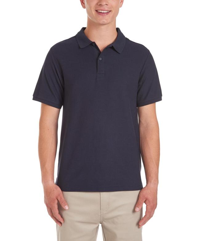 Nautica Young Men Uniform Short Sleeve Double Pique Polo Product Image