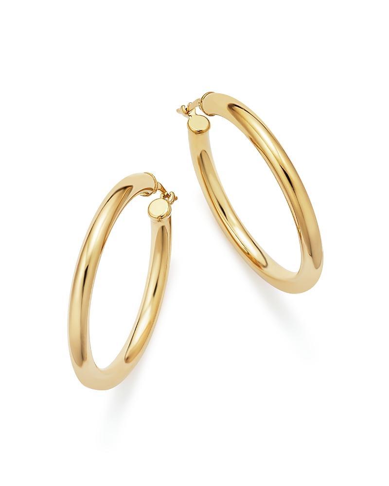 Bloomingdales 14K Yellow Gold Tube Hoop Earrings - 100% Exclusive Product Image