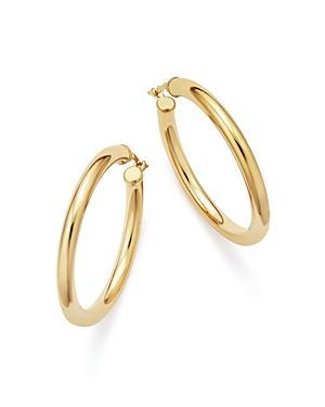 Bloomingdales 14K Yellow Gold Tube Hoop Earrings - 100% Exclusive Product Image