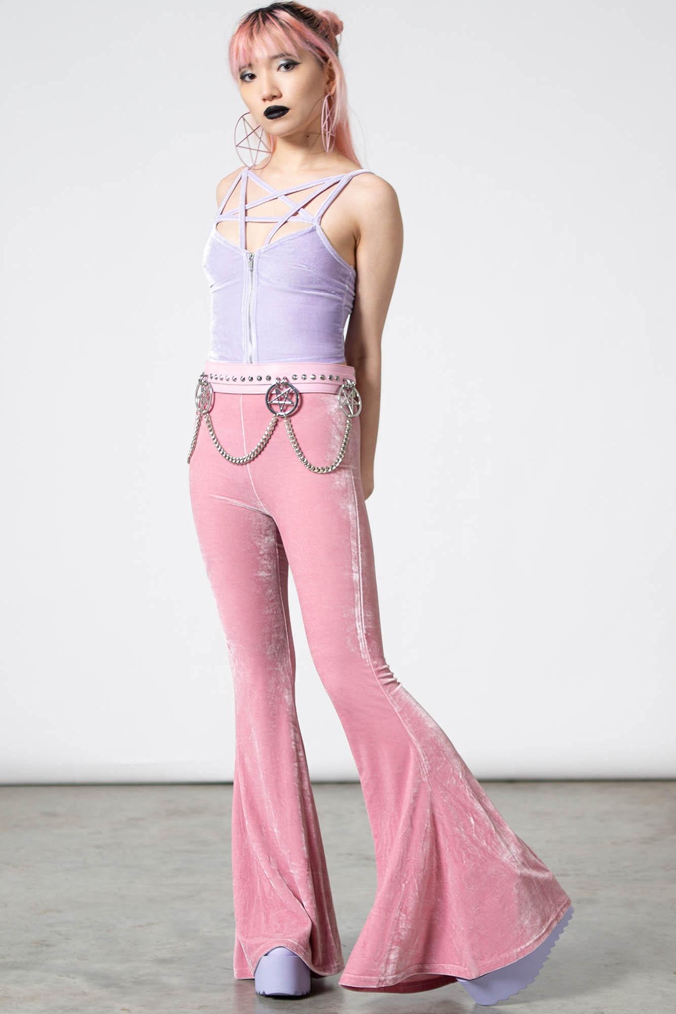 Moondance Bell Bottoms [PASTEL PINK] Female Product Image