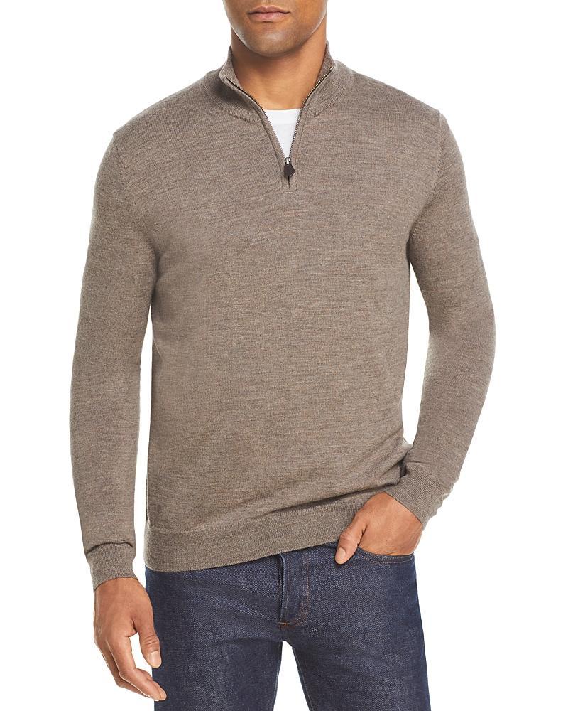 The Mens Store at Bloomingdales Quarter-Zip Merino Sweater - Exclusive Product Image