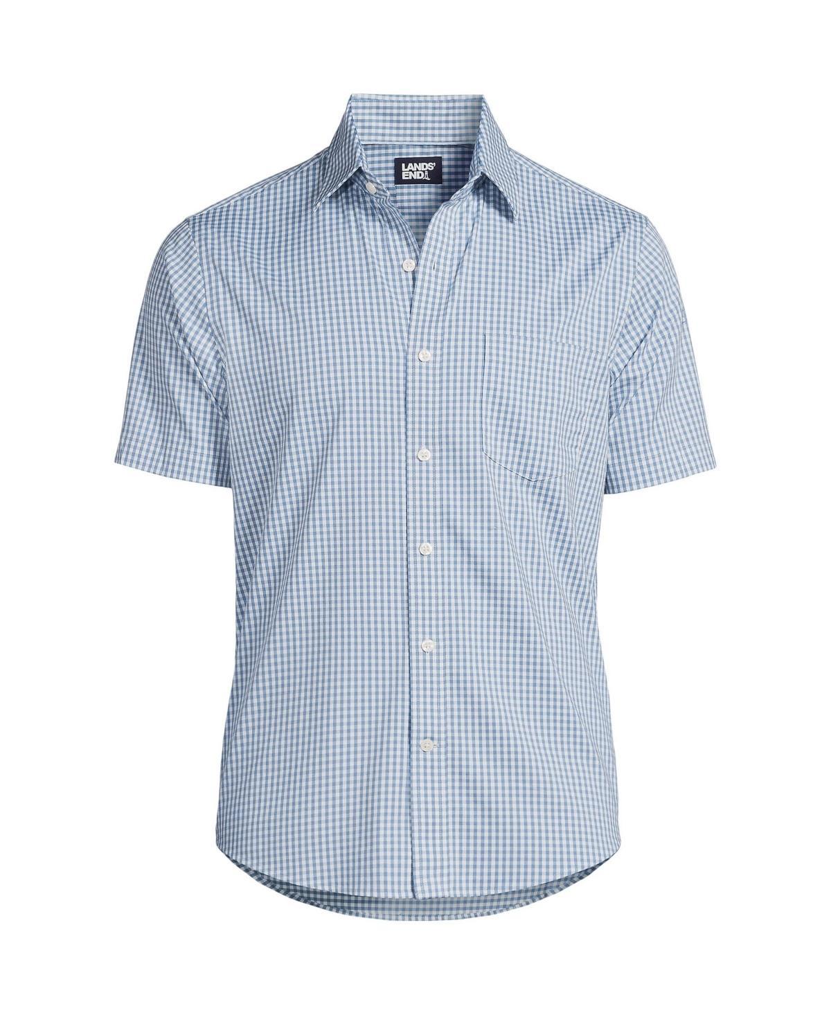 Mens Lands End Short Sleeve Travel Kit Button-Up Short Sleeve Shirt Product Image