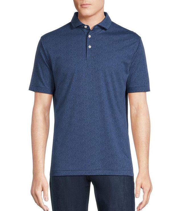 Cremieux Blue Label Paisley Cotton Interlock Short Sleeve Polo Shirt Product Image