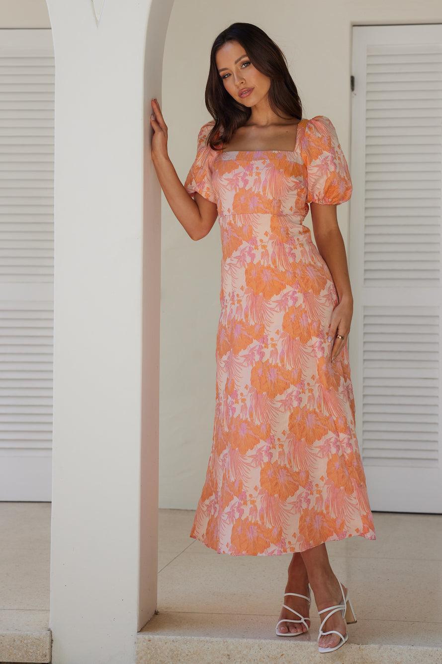 Springtime Calling Midi Dress Pink Product Image