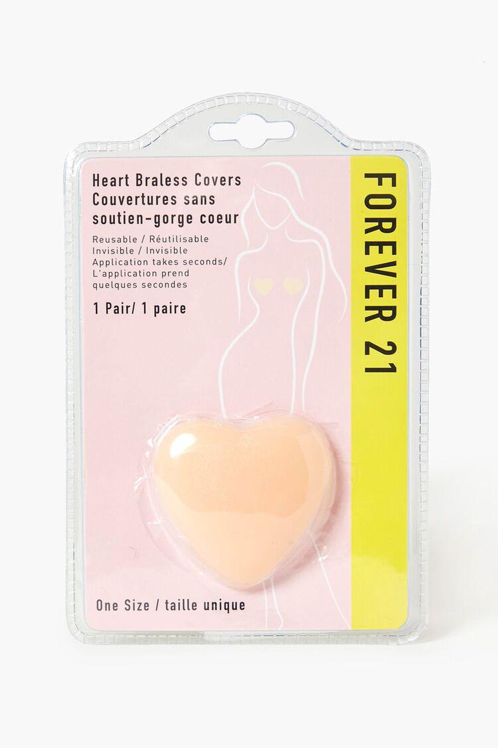 Heart Silicone Braless Nipple Covers | Forever 21 Product Image