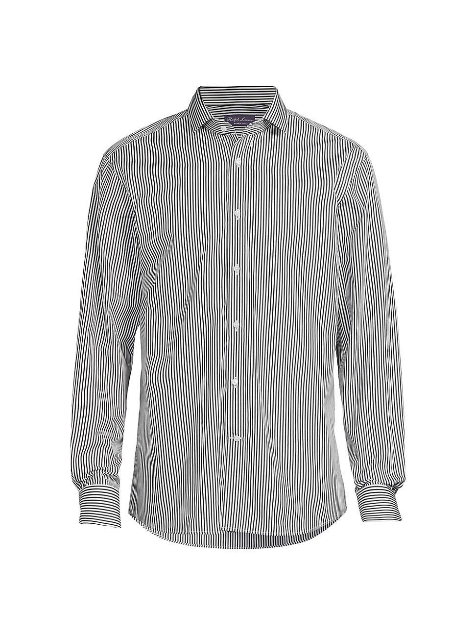 Mens Striped Poplin Button-Up Shirt Product Image