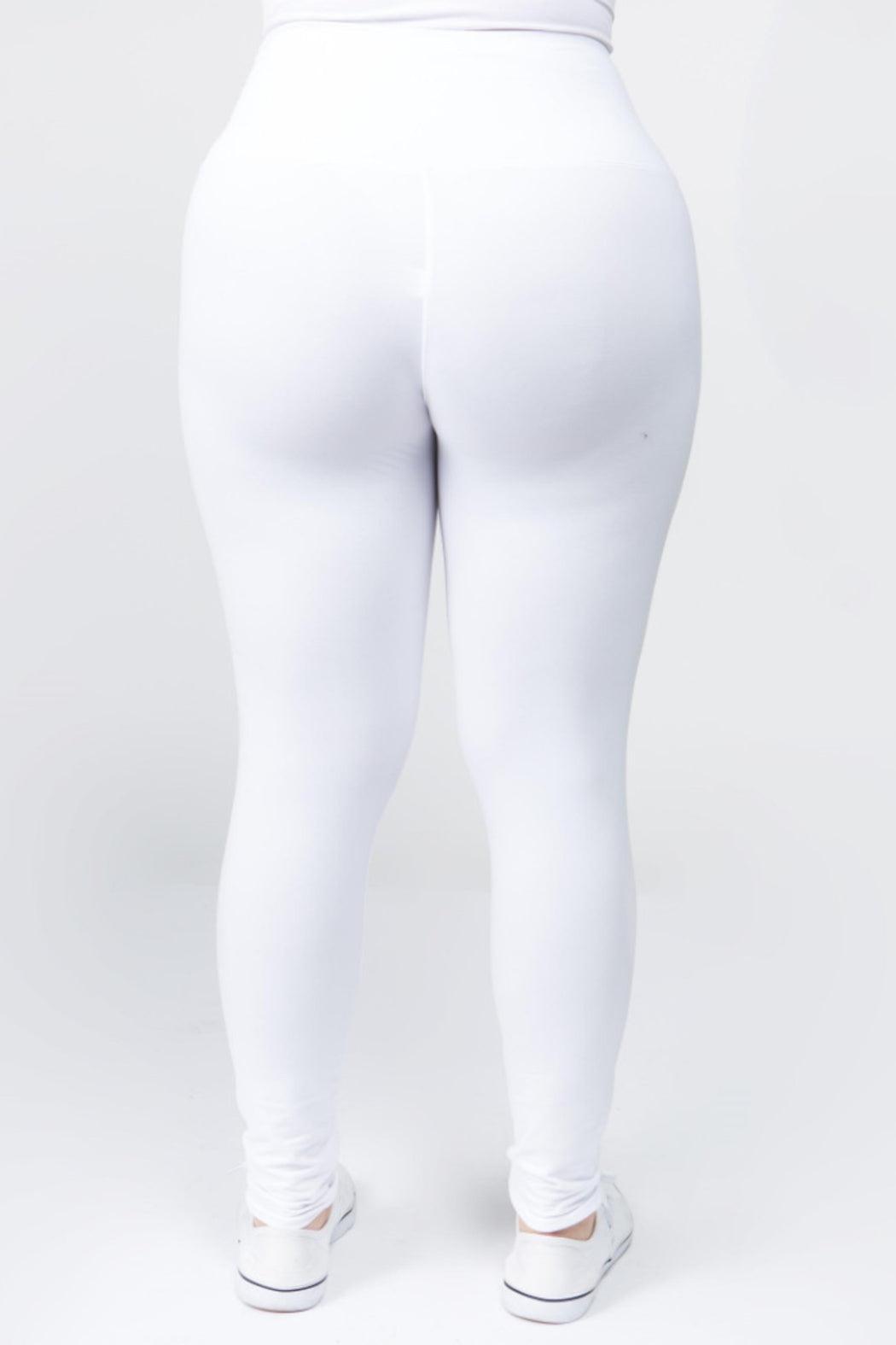 Women's Plus Size 5" Waistband Solid Color Leggings Female Product Image