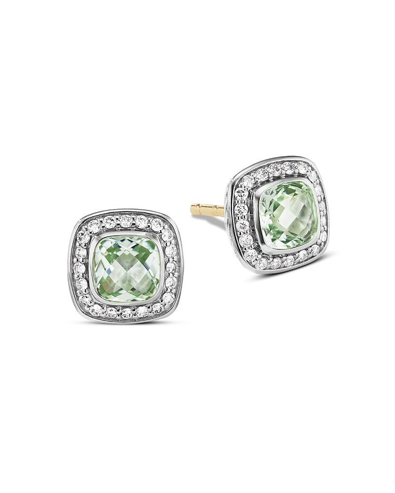 Womens Petite Albion Stud Earrings With Gemstone & Pav Diamonds Product Image