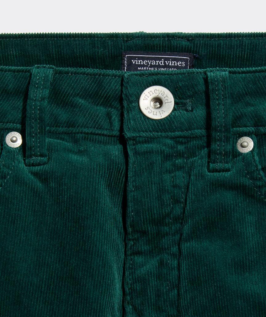 Kick Flare Mid-Rise Corduroy Pants Product Image