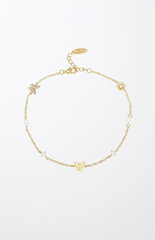 Ettika Butterflies & Pearls Anklet Product Image