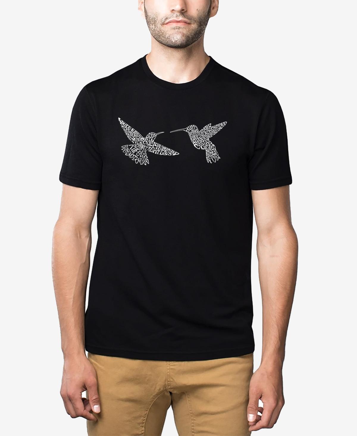 La Pop Art Mens Hummingbirds Premium Blend Word Art T-shirt Product Image