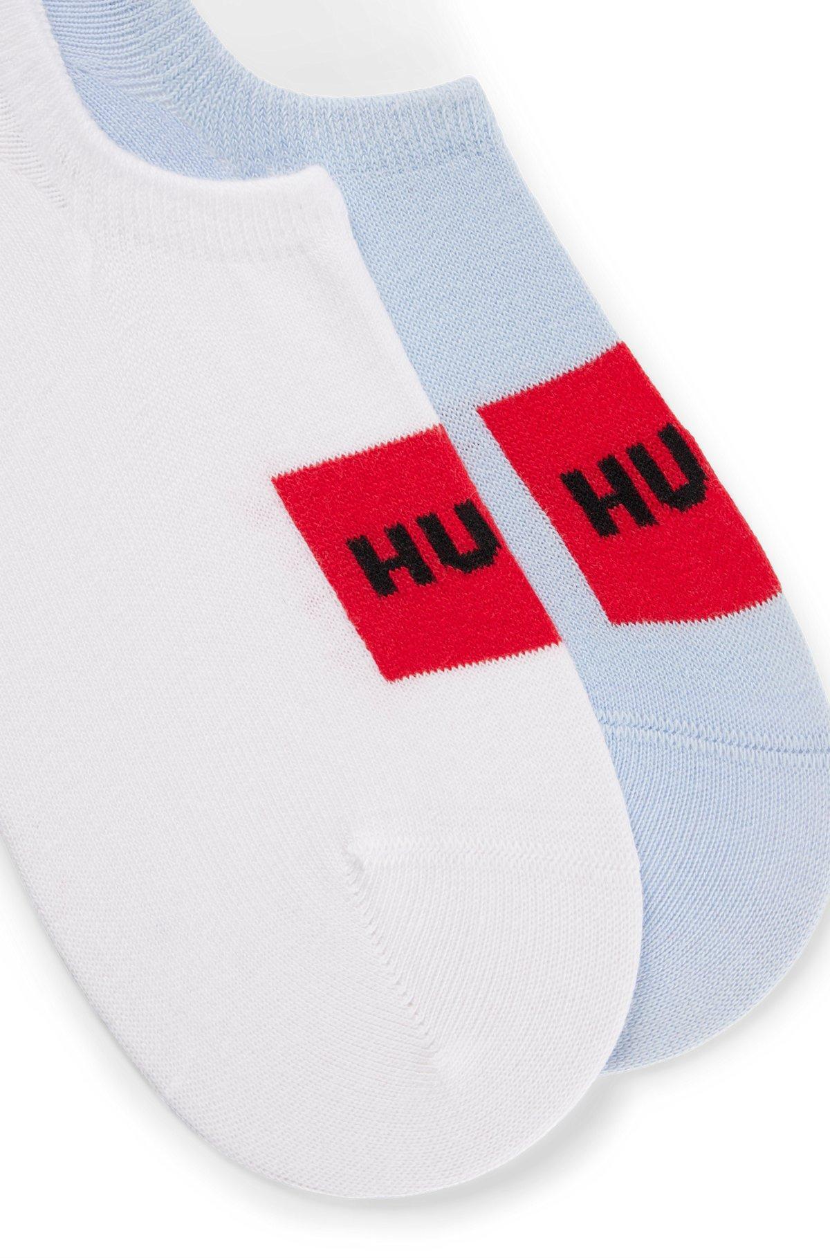 Two-pack of invisible socks with woven logo patch Product Image