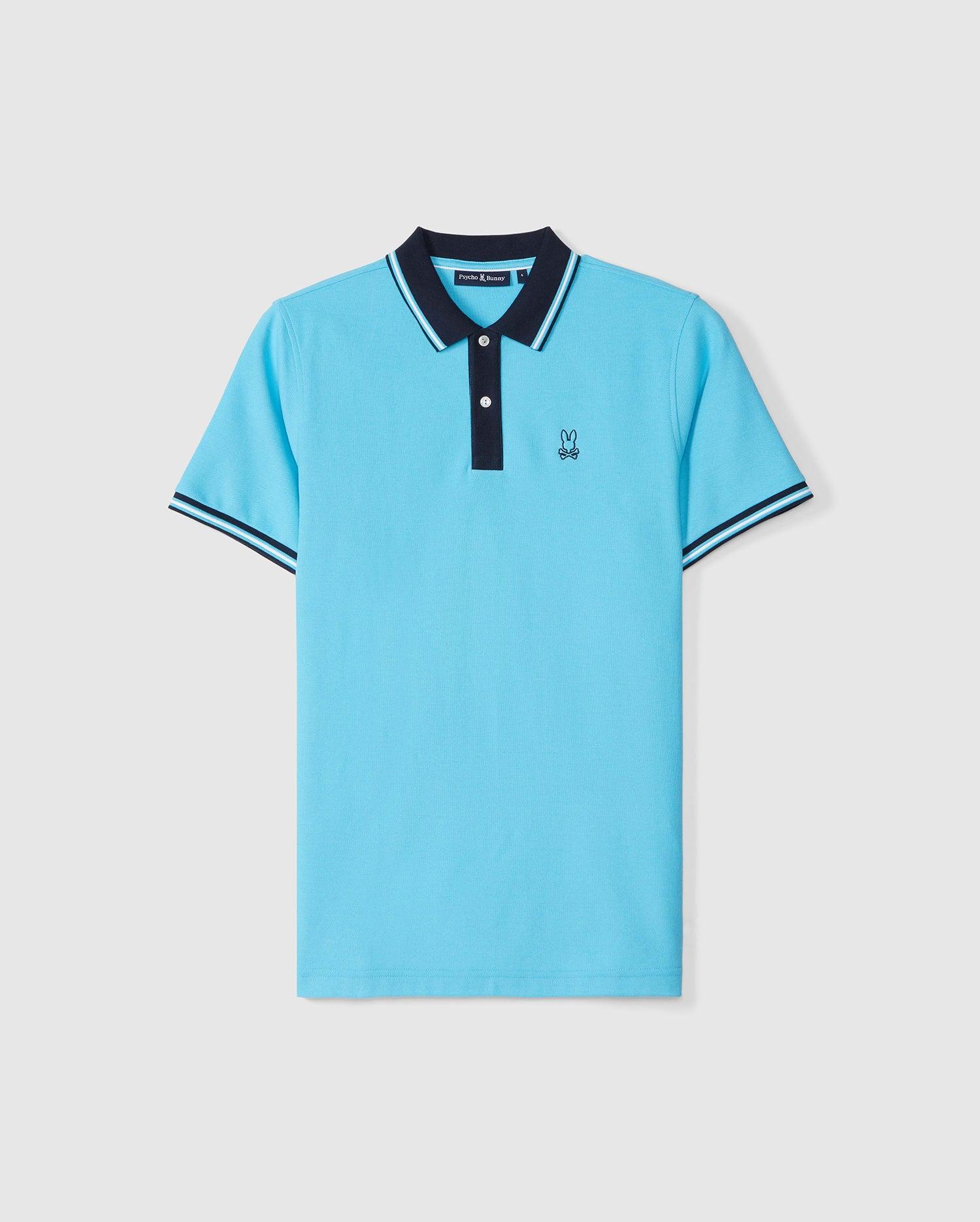 Mens Salina Pique Polo Shirt 450 AQUARIUS / XXL - 8 Product Image