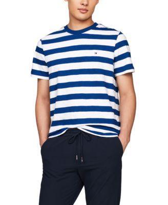 Tommy Hilfiger Mens Textured Stripe T-Shirt Product Image