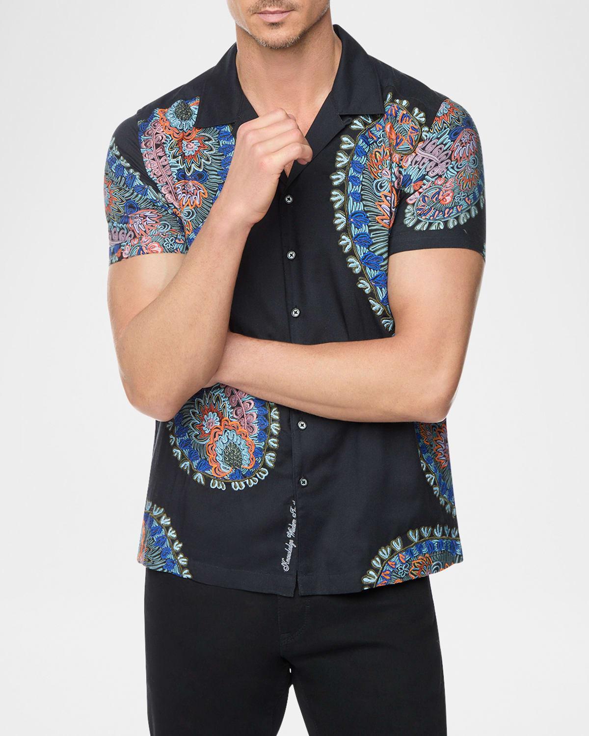 Men's Goliath Paisley Woven Camp Shirt Product Image